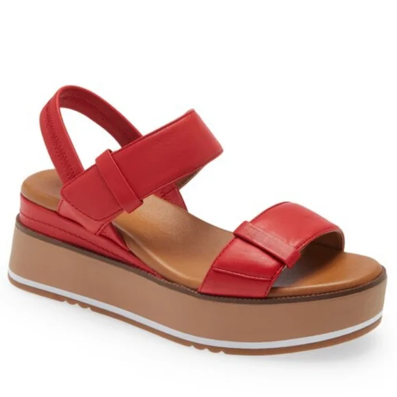 SOLD. Caslon Red Sandals - Picture 1 of 6